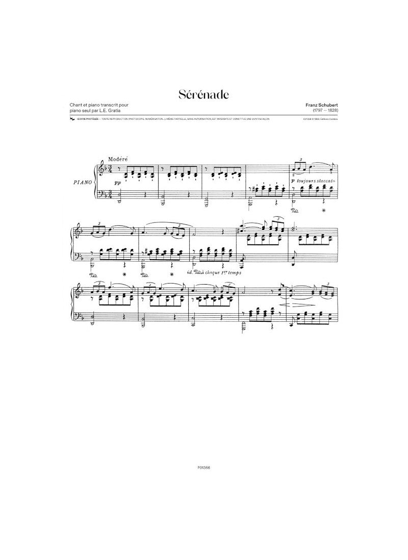 Schubert: Ständchen, D 889 (arr. for solo piano)
