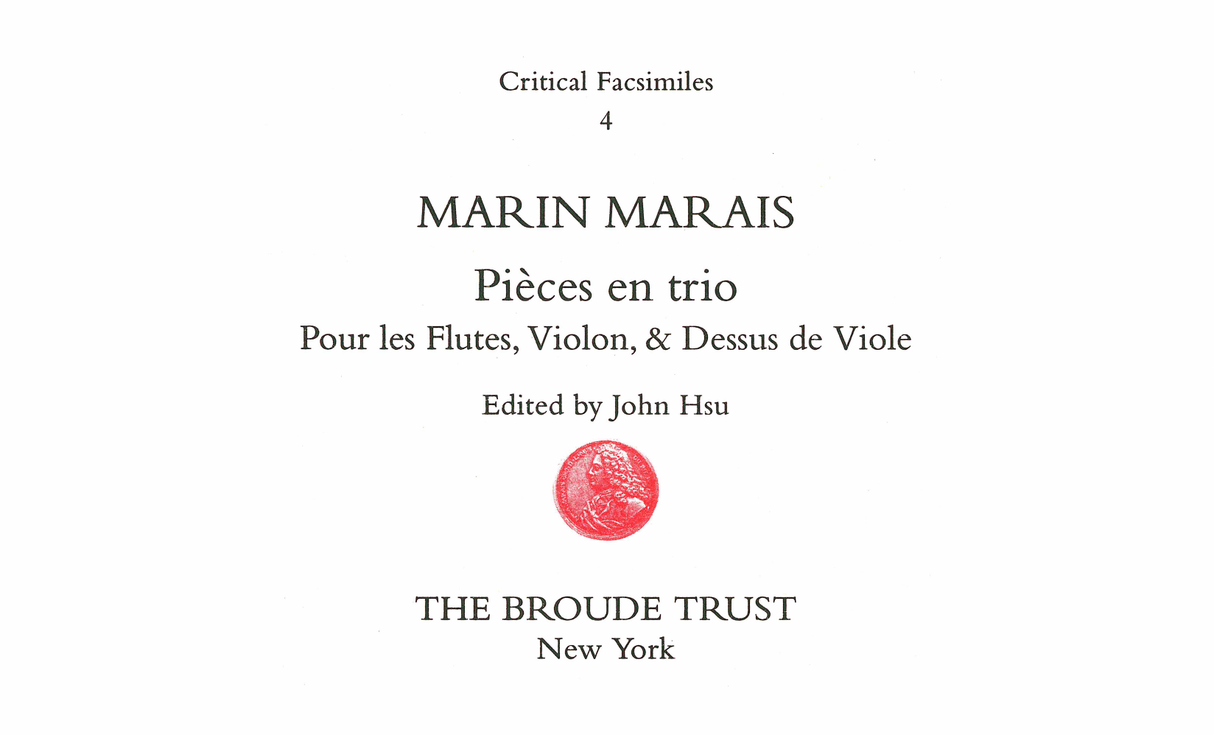 Marais: Pièces en trio