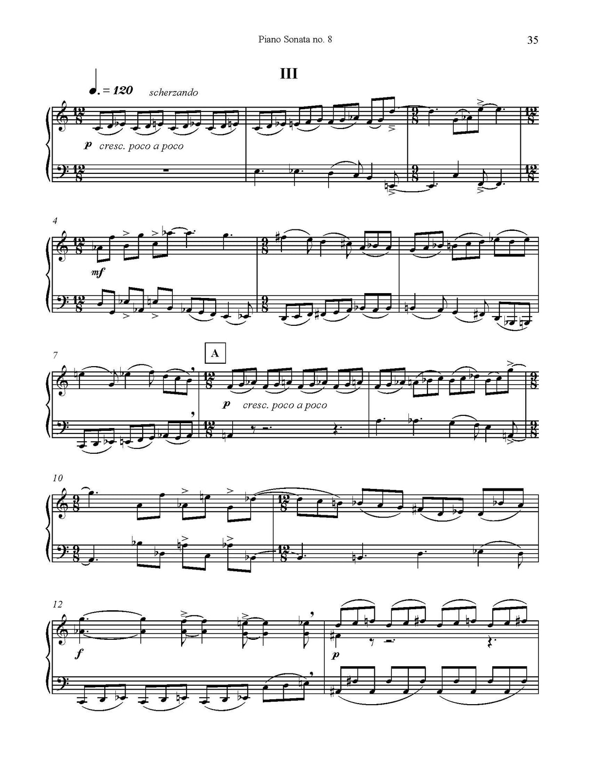 D. Richardson: Piano Sonata No. 8