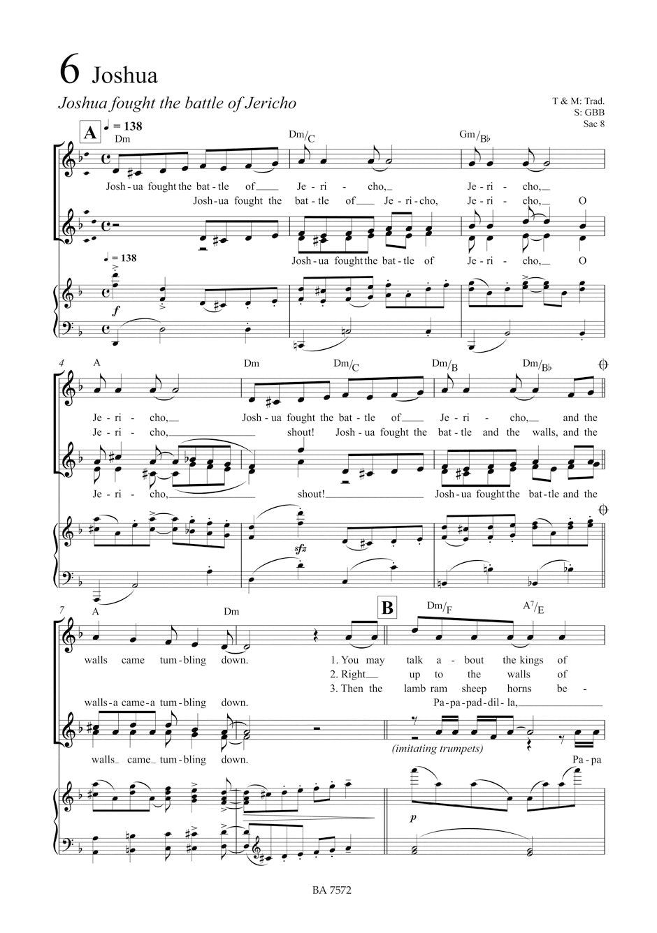 33 Spirituals for Upper Voices