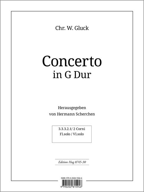 Gluck: Flute Concerto in G Major