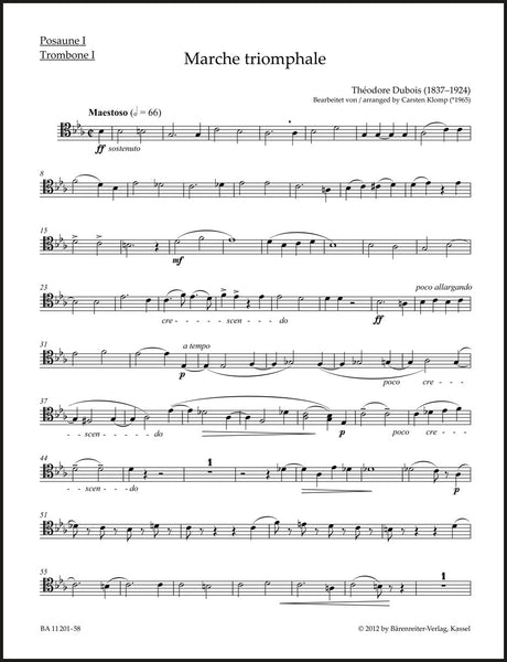 Dubois: Marche triomphale (arr. for organ & brass ensemble)