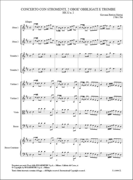 Martini: Concerto with Oboes & Trumpets, HH.32, No. 2