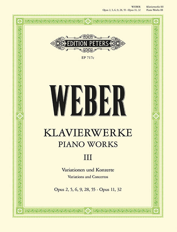Weber: Complete Piano Works - Volume 3