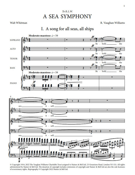 Vaughan Williams: A Sea Symphony