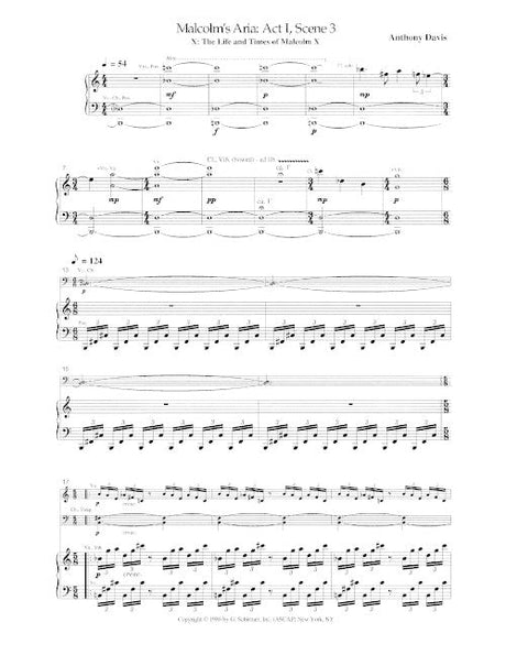 Davis: Malcolm's Prison Aria from X