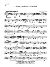 Frank: Khazn's Recitative - Elu D'vorim