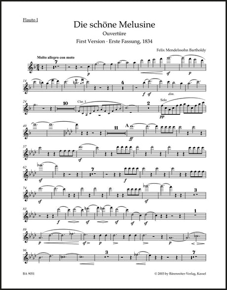 Mendelssohn: Die schöne Melusine, MWV P 12, Op. 32