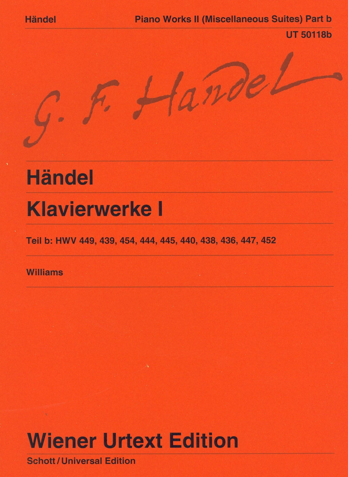 Handel: Works for Piano - Volume 1B (Various Suites)