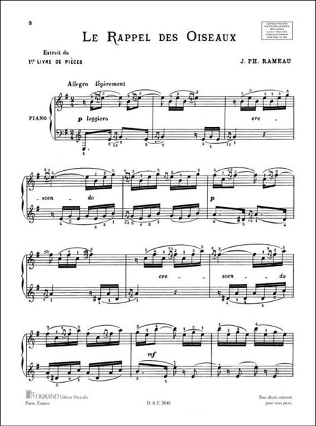 Rameau: Le rappel des oiseaux