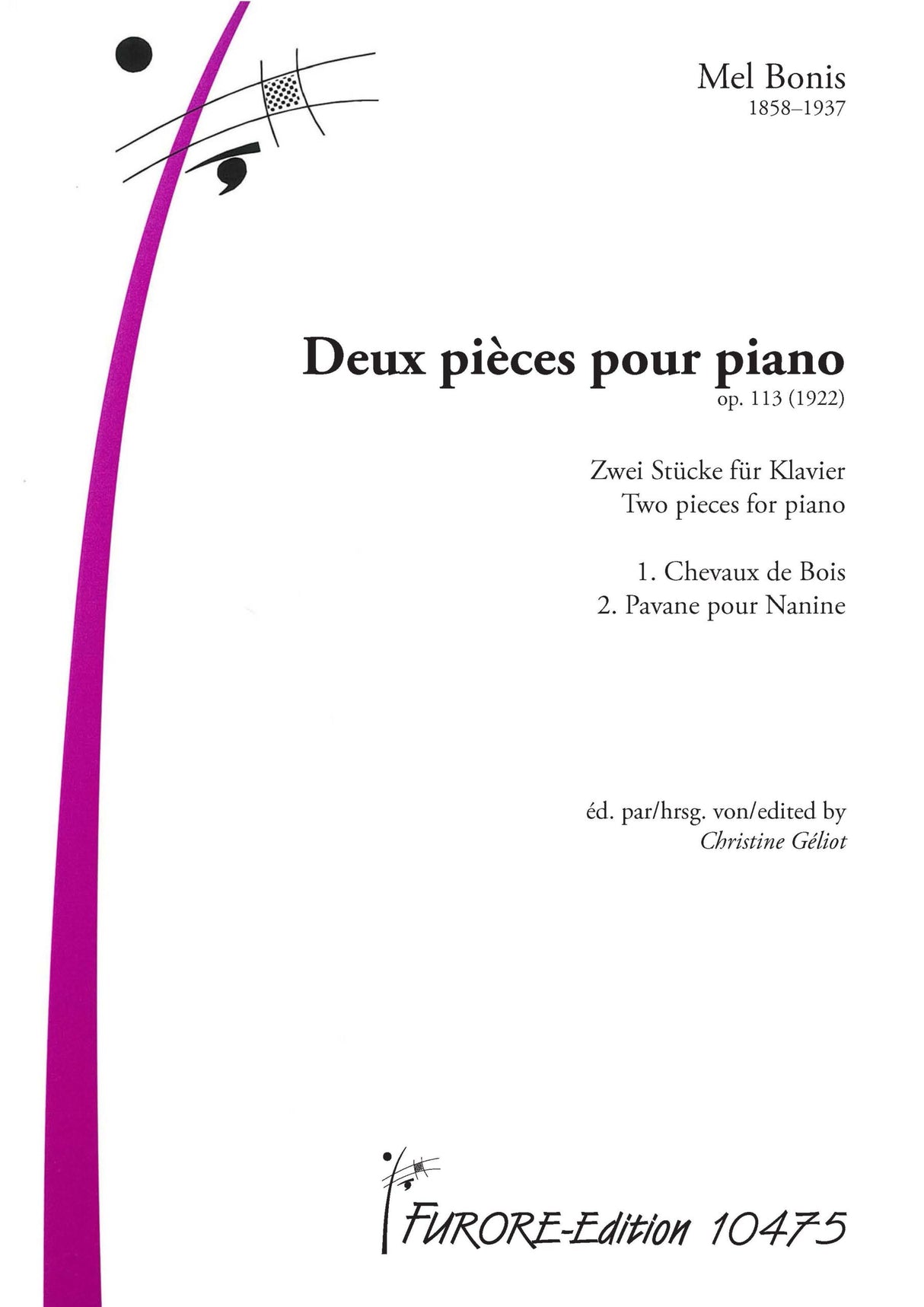 Bonis: 2 Pieces, Op. 113