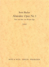 Blacher: Abstract Opera No. 1