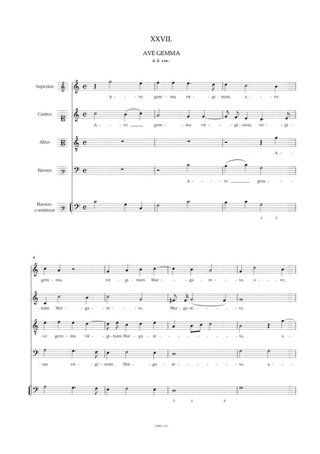 Du Mont: Ave gemma / Cantate Domino / O Domine Deus