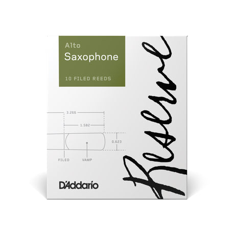 D'Addario Reserve Alto Saxophone Reeds, 10-pack