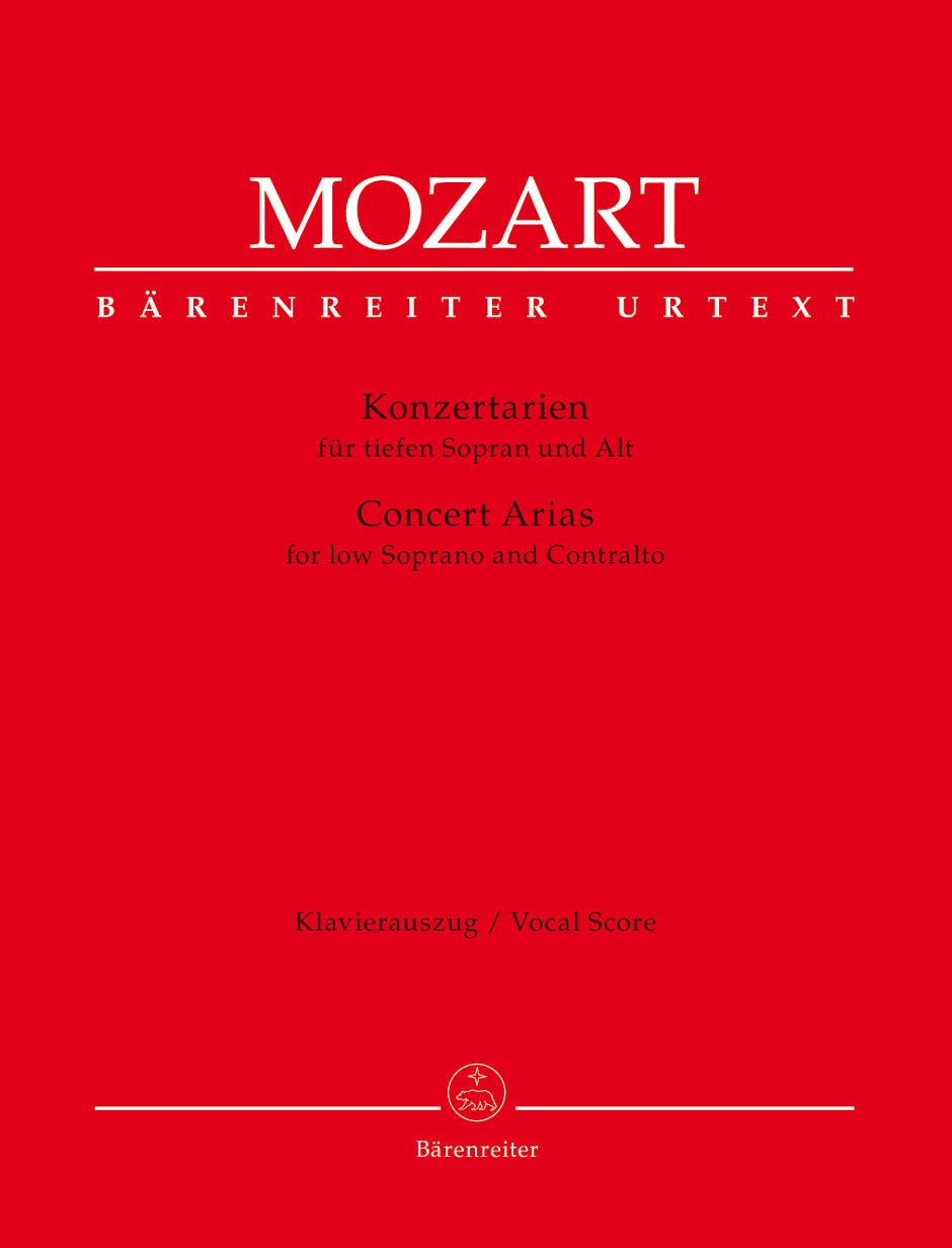 Mozart: Concert Arias for Low Soprano and Contralto – Ficks Music