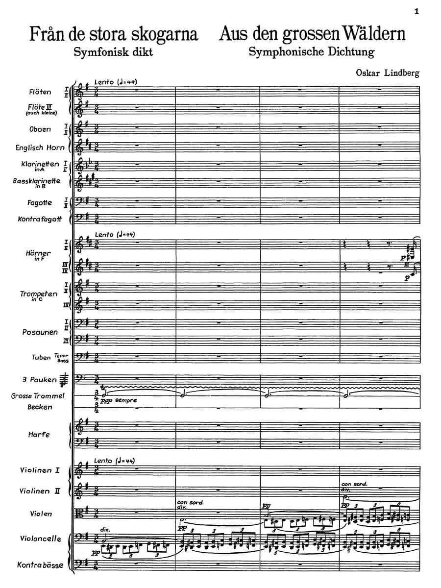 O. Lindberg: Från de stora skogarna
