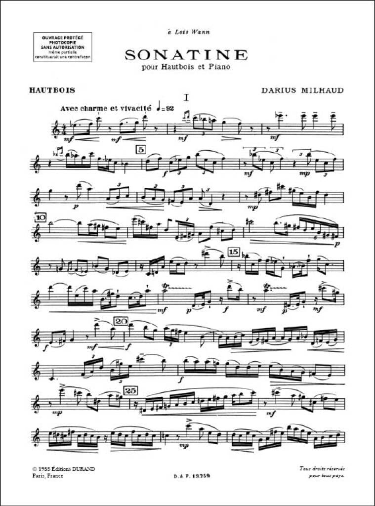 Milhaud: Sonatina for Bassoon & Piano