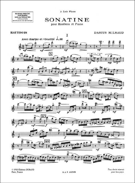 Milhaud: Sonatina for Bassoon & Piano