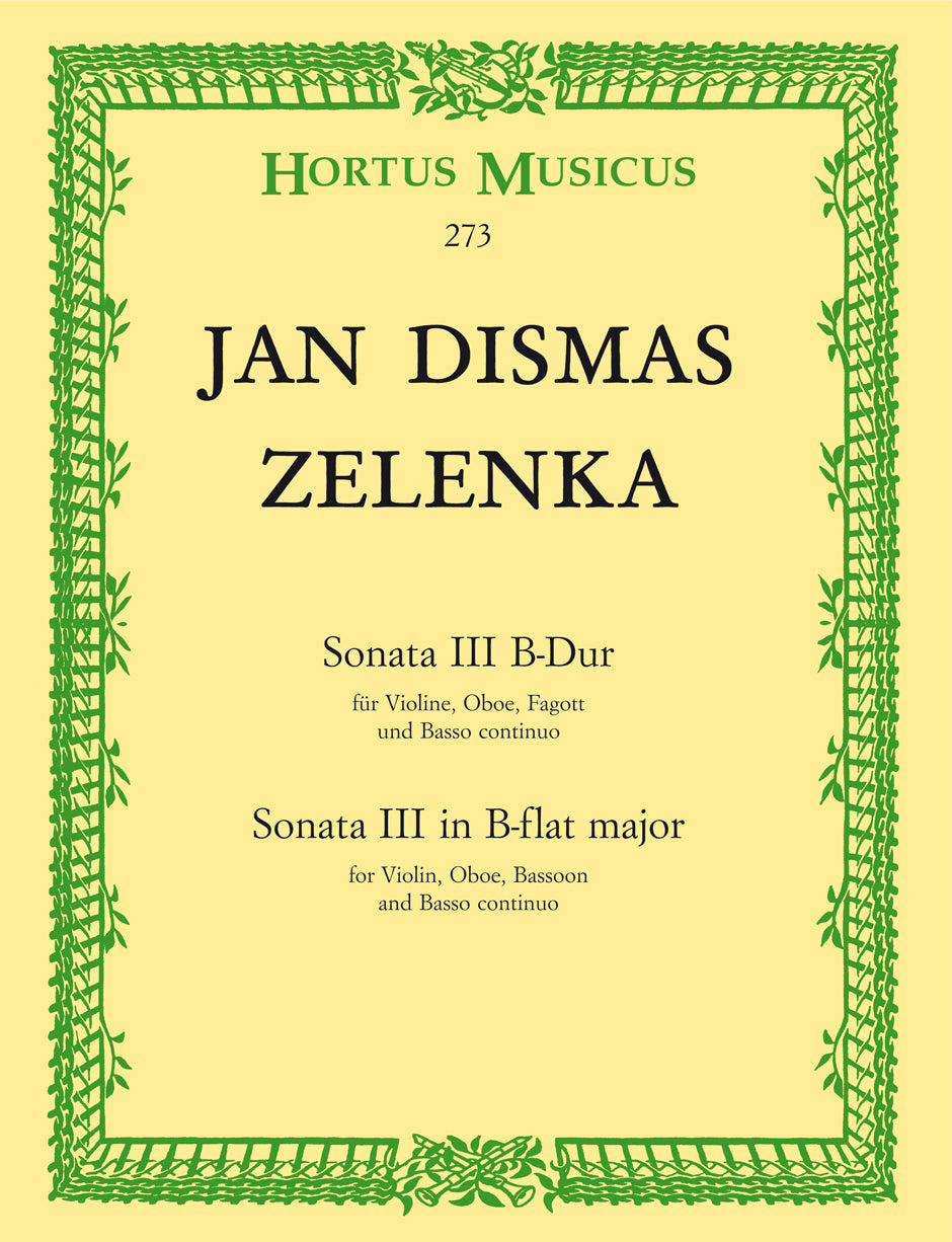 Zelenka: Sonata No. 3 in B-flat Major, ZWV 181, No. 3 – Ficks Music