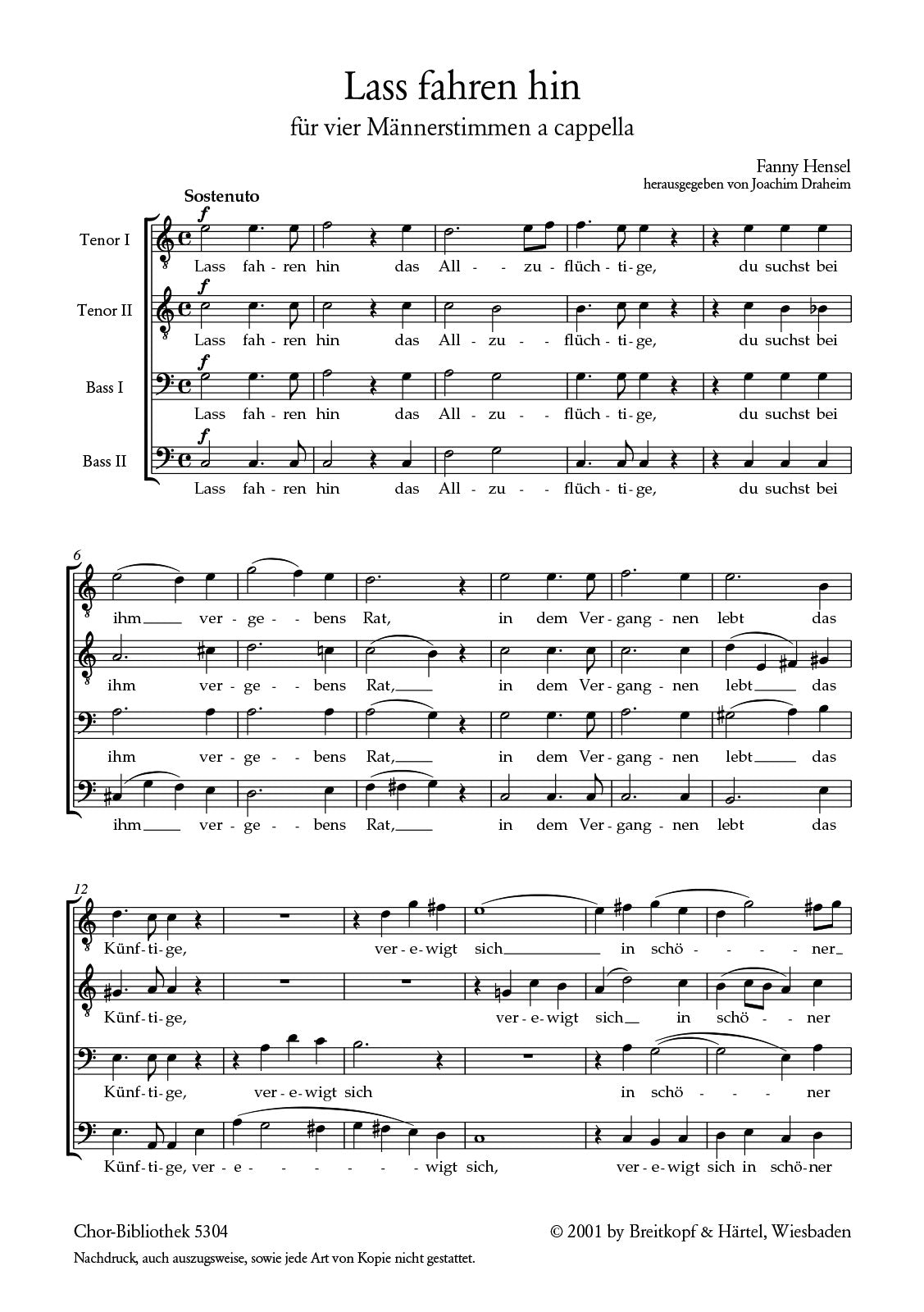 Hensel: "Lass fahren hin" from the "Reisealbum"