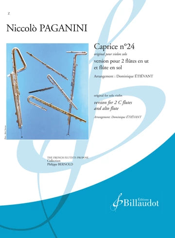 Paganini: Caprice No. 24 (arr. for 3 flutes)