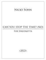 Sohn: Can you stop the time? (No) (Version for Chamber Orchestra)