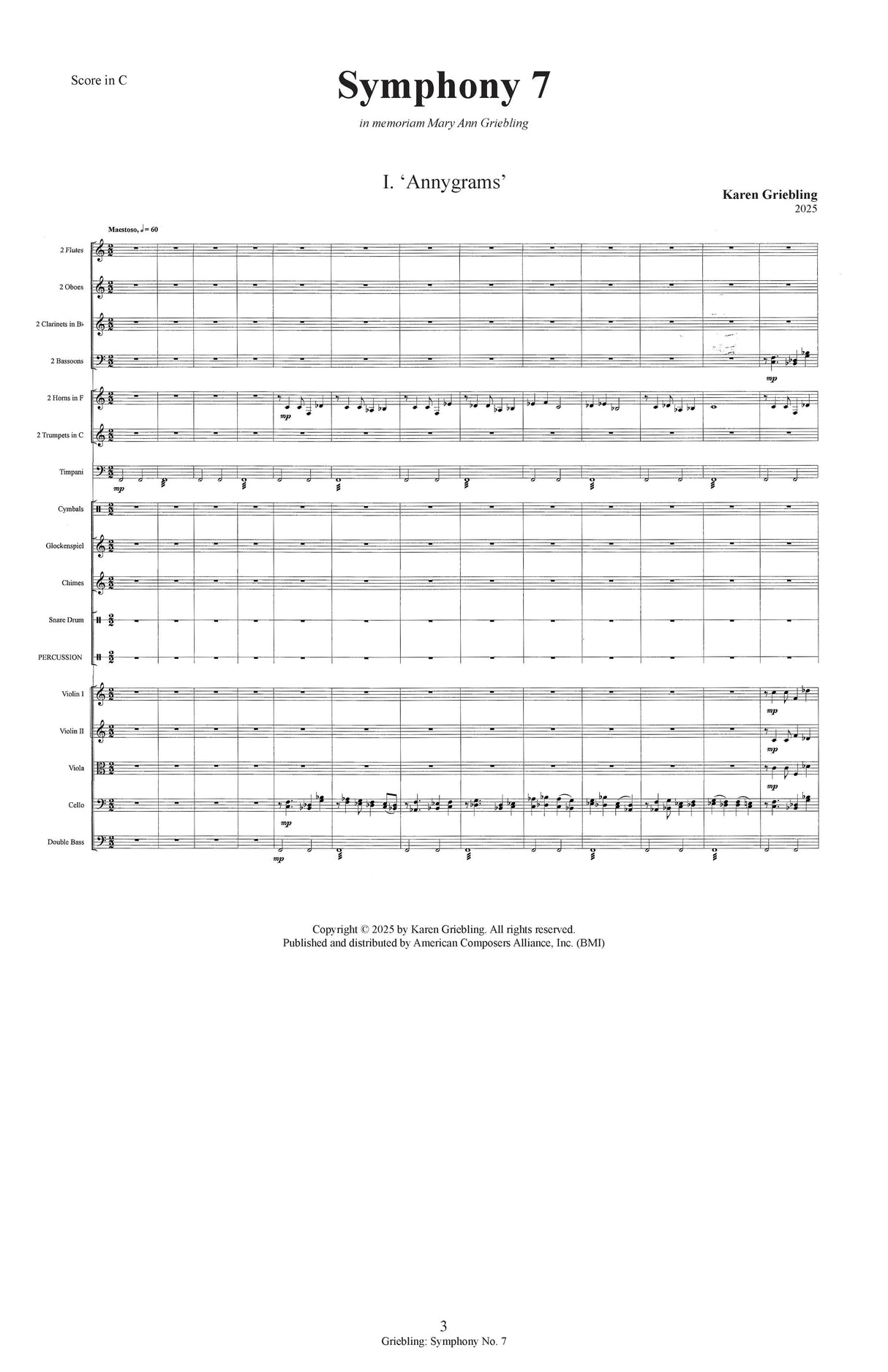 Griebling: Symphony No. 7