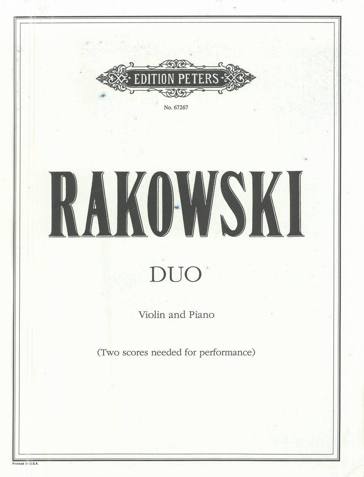 Rakowski: Duo