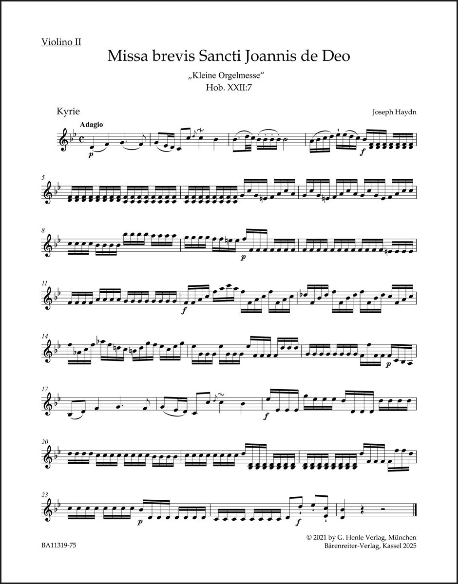 Haydn: Missa brevis Sancti Joannis de Deo, Hob. XXII:7