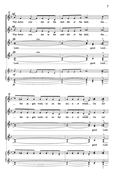 Now Let Me Fly (arr. for SSAA choir)