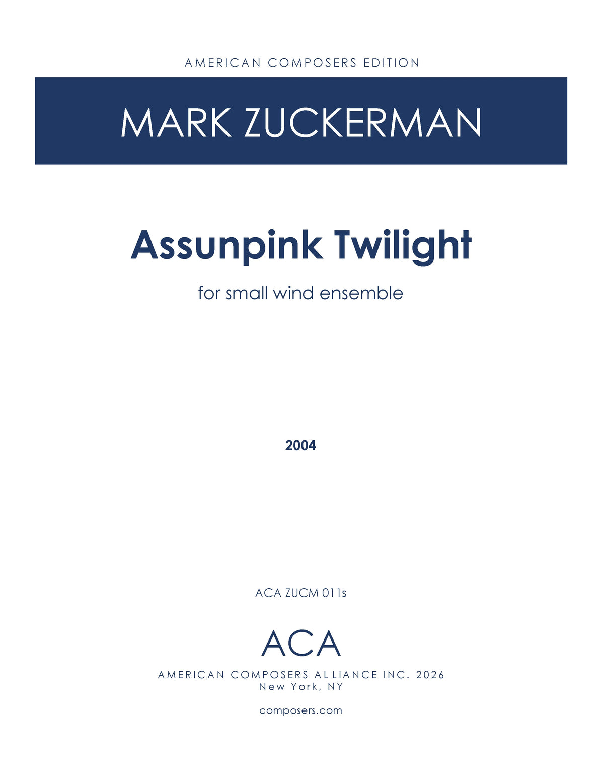 Zuckerman: Assunpink Twilight