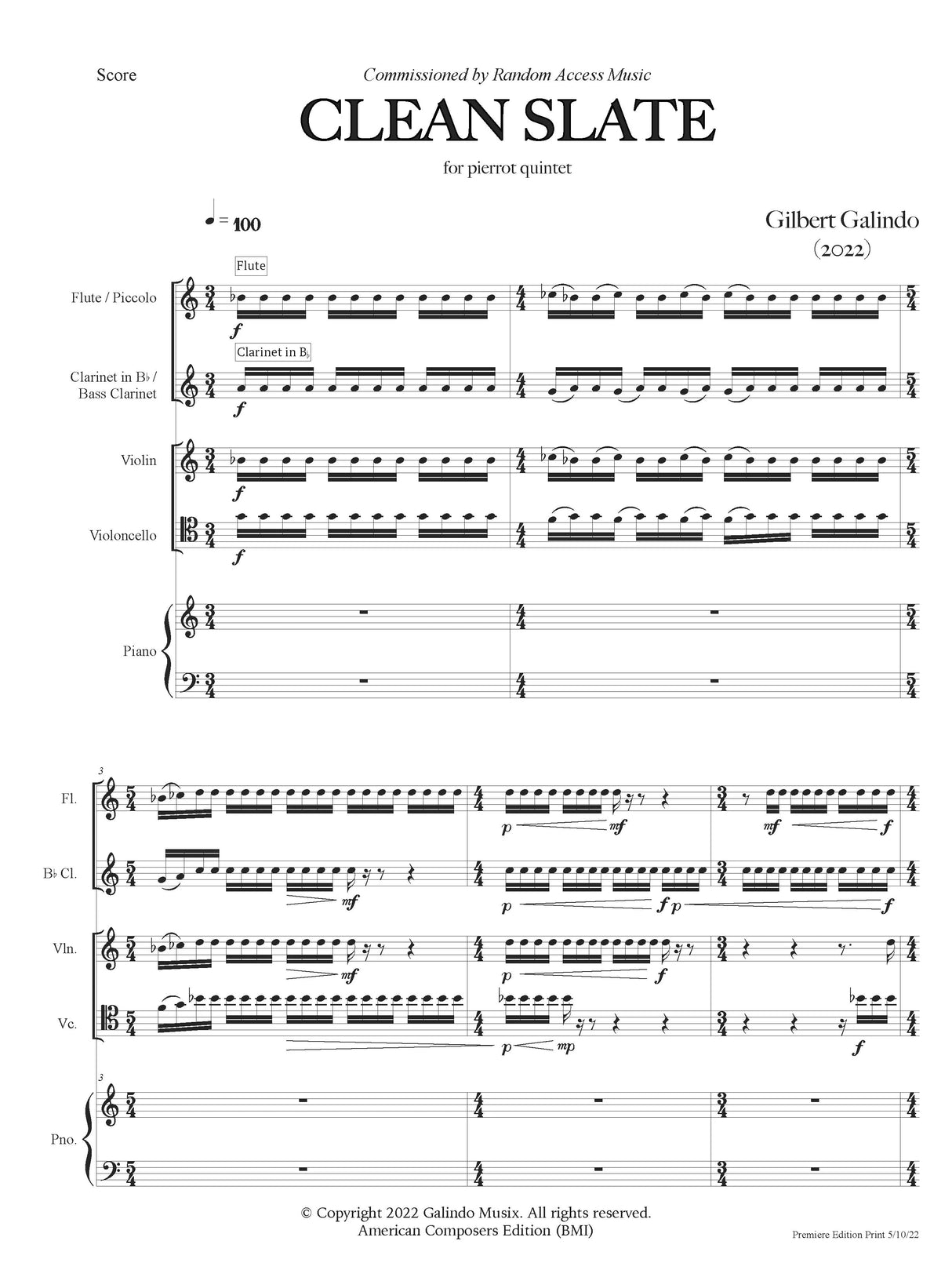 Galindo: Clean Slate