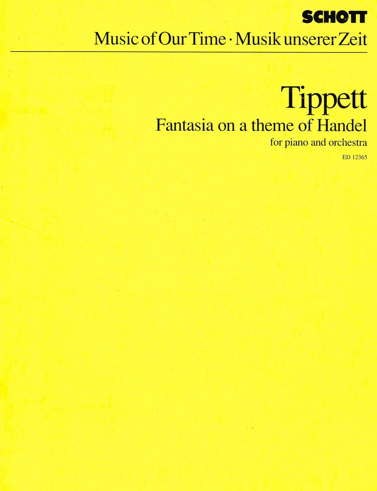 Tippett: Fantasia on a Theme of Handel