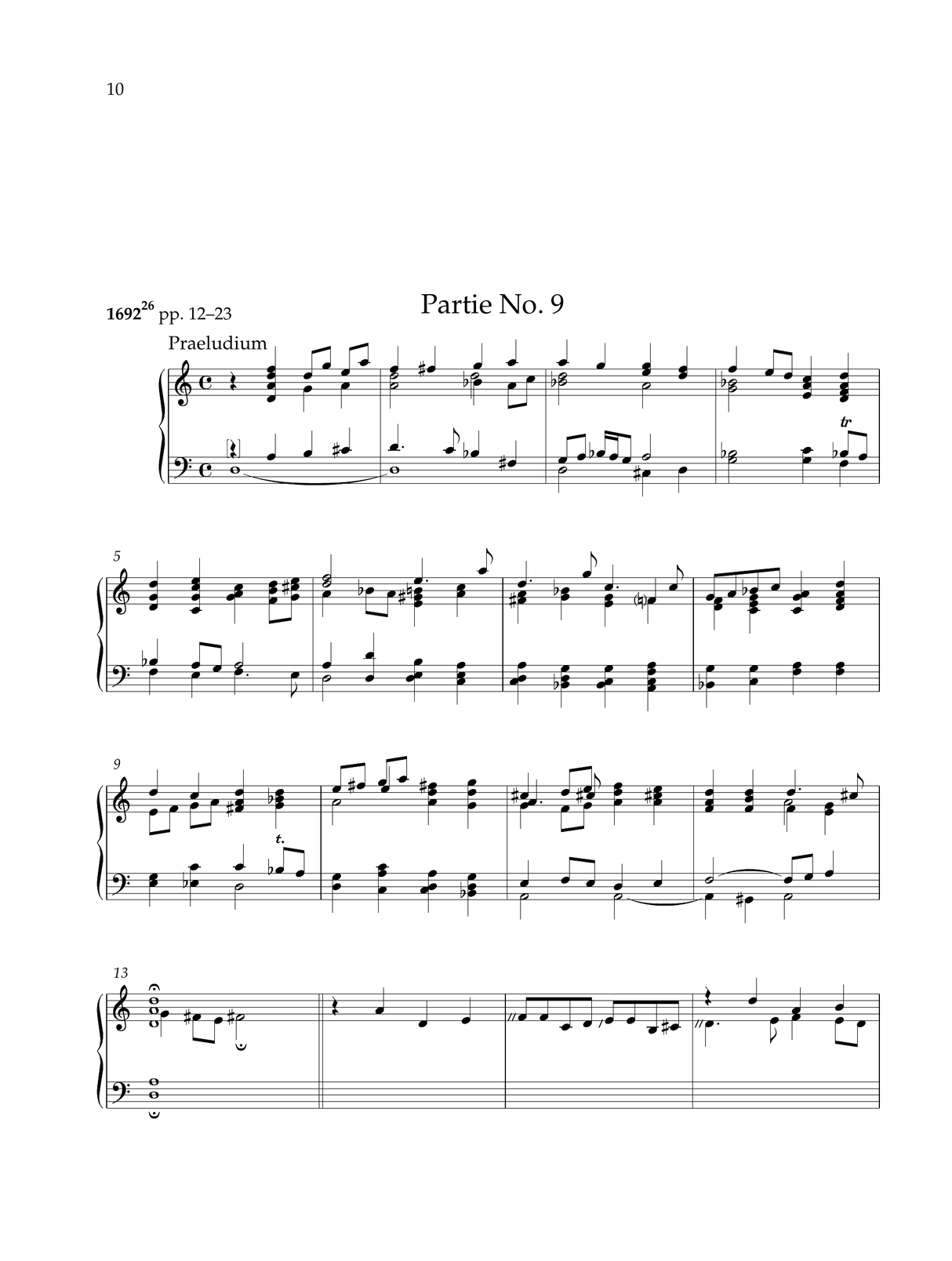 Kuhnau: Clavier Ubung, Andrer Teil