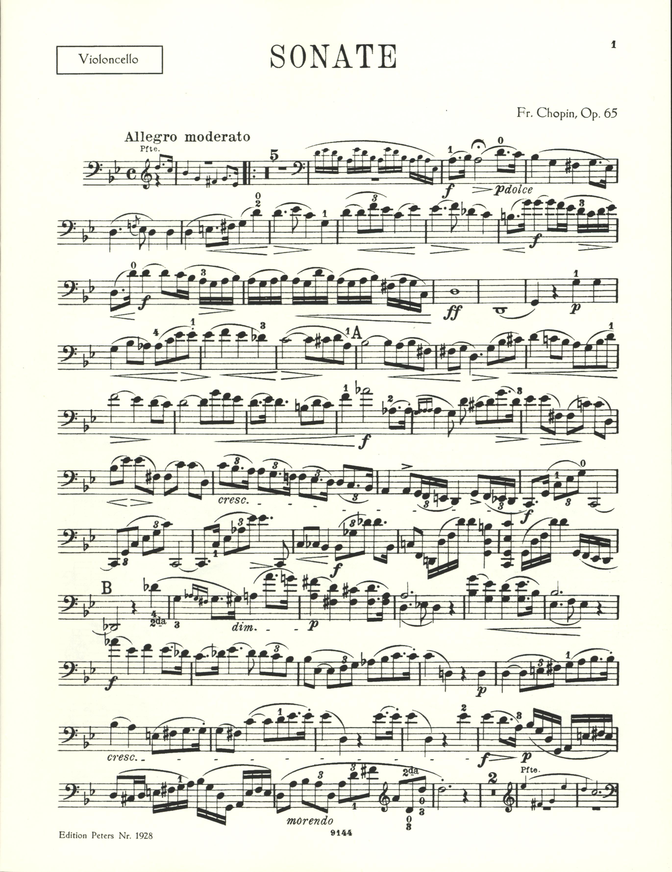 Chopin: Cello Sonata, Op. 65 and Polonaise, Op. 3 – Ficks Music