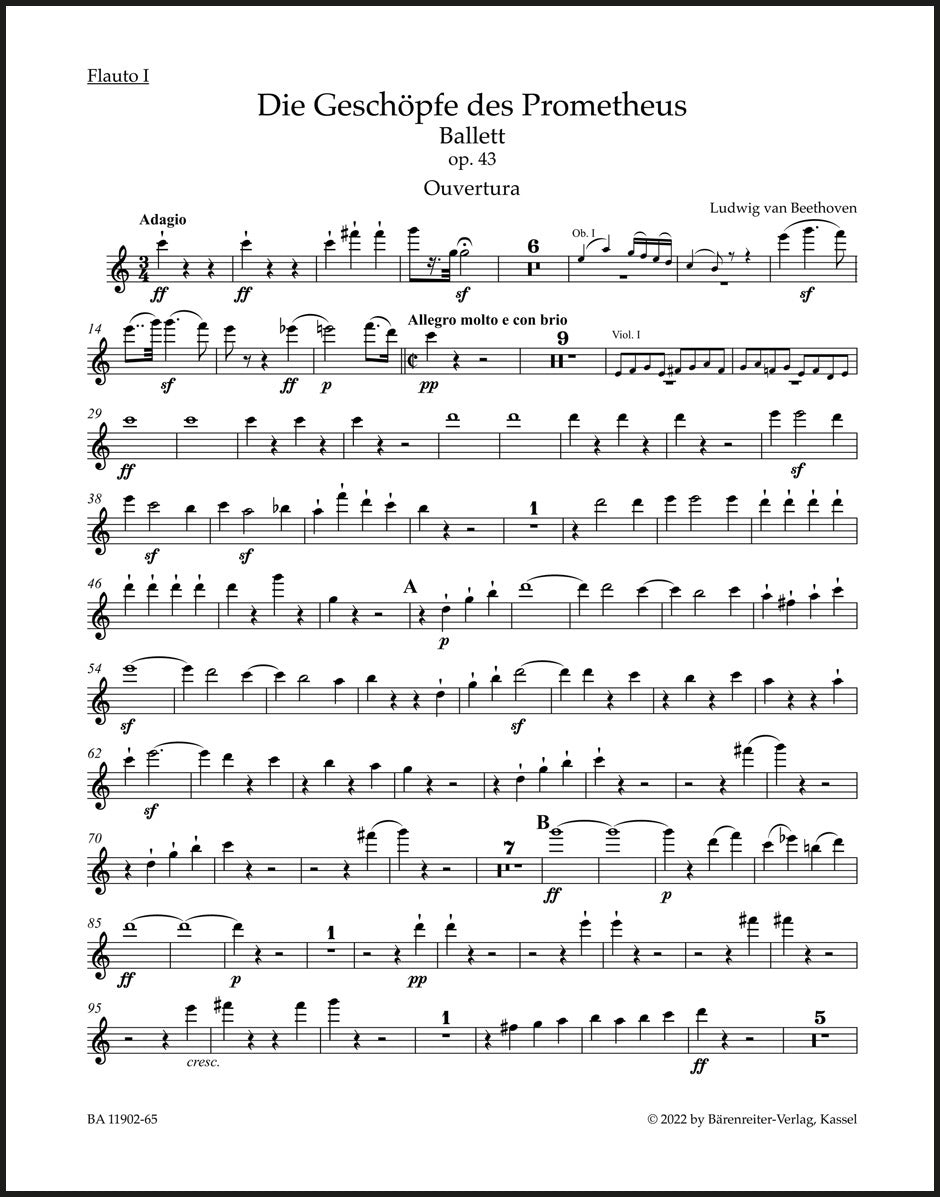 Beethoven: Overture to The Creatures of Prometheus, Op. 43