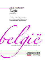 Beveren: Elegie (Méditation) for Bass Voice or Violin & Piano