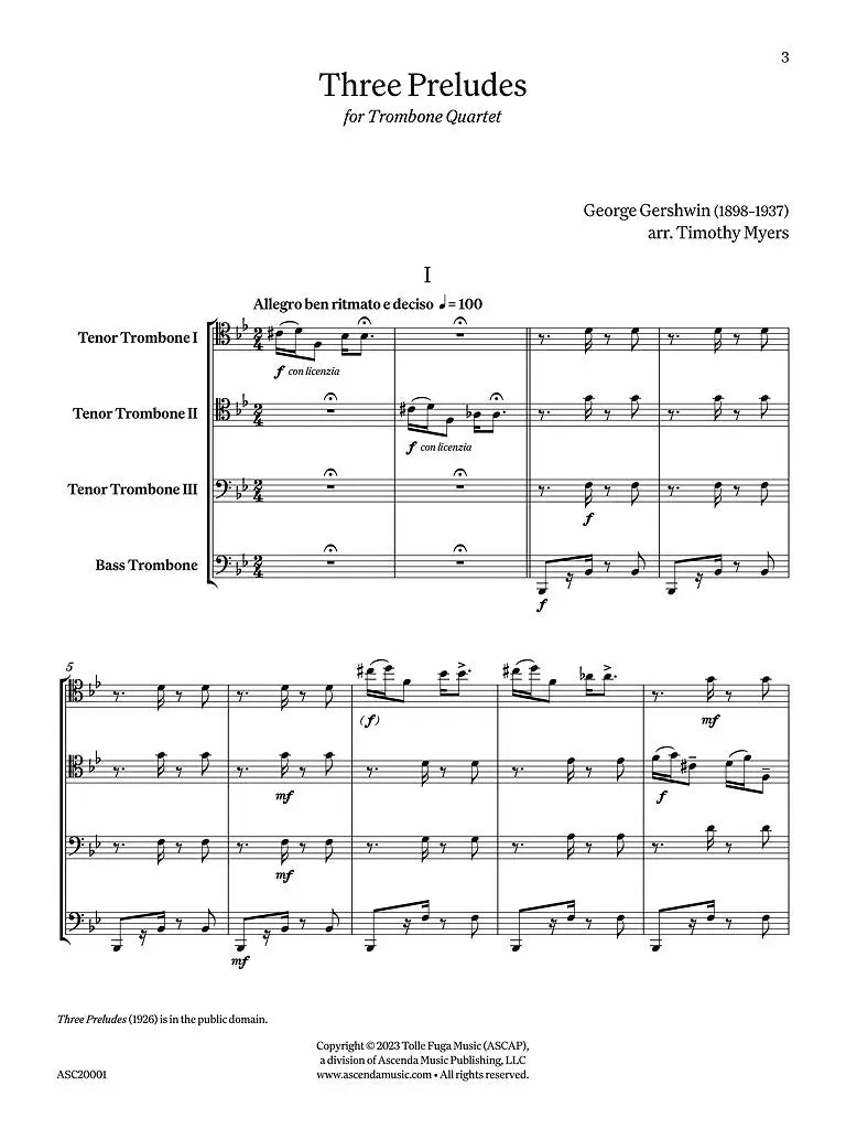 Gershwin: Three Preludes
