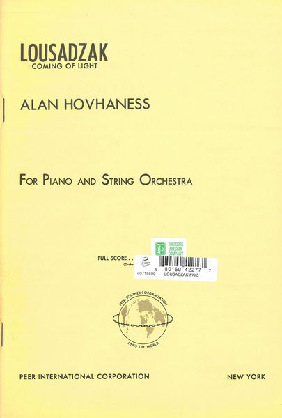 Hovhaness: Lousadzak
