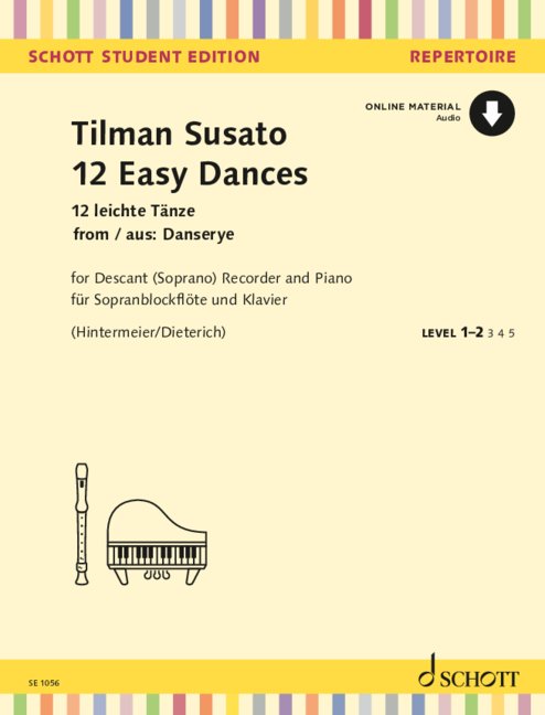 Susato: 12 Easy Dances (arr. for recorder & piano)