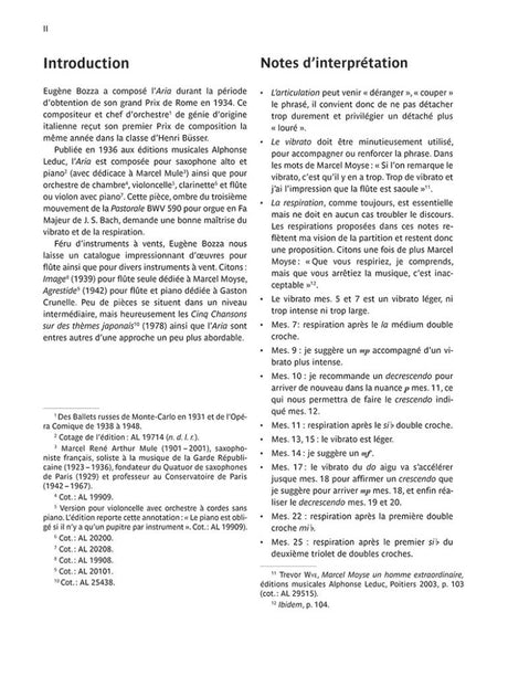 Bozza: Aria for Flute & Piano