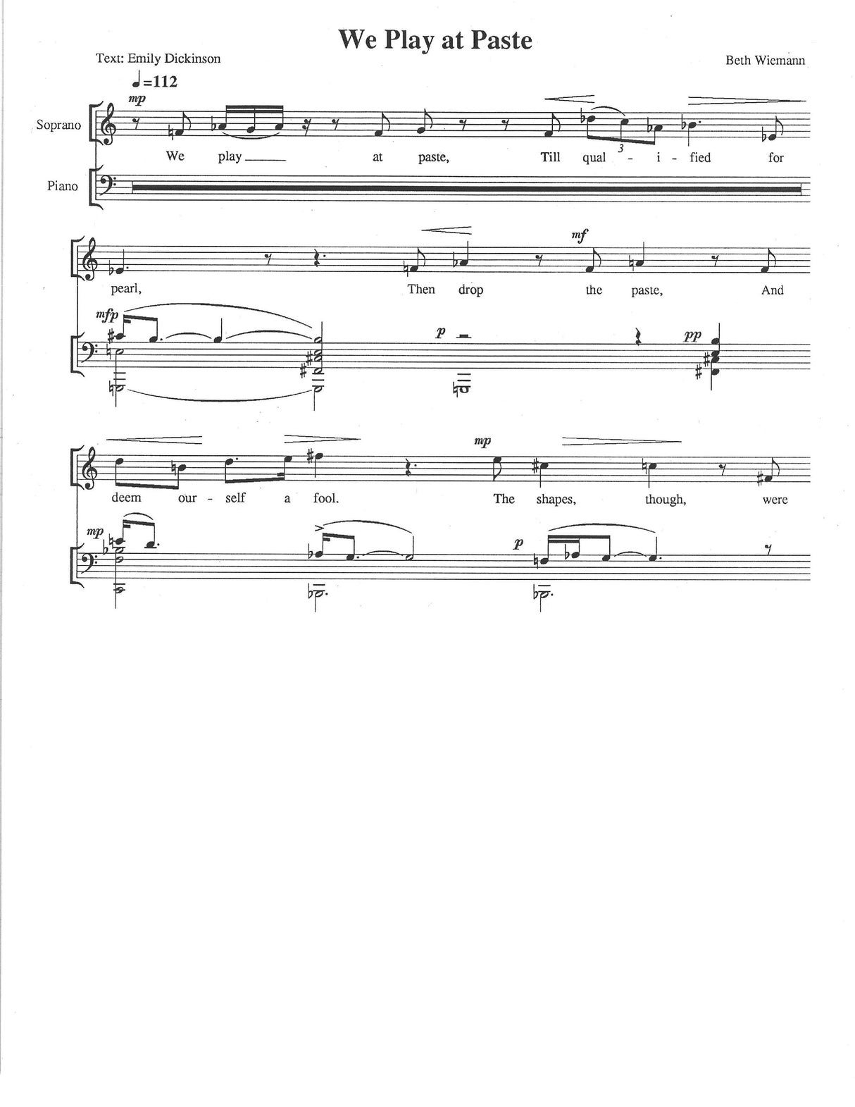 Wiemann: Simple Songs