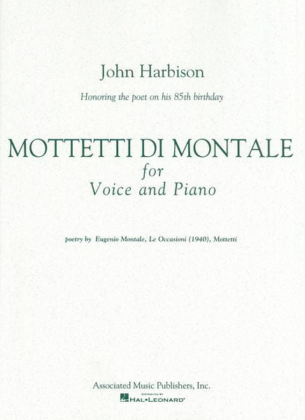 Harbison: Mottetti di Montale