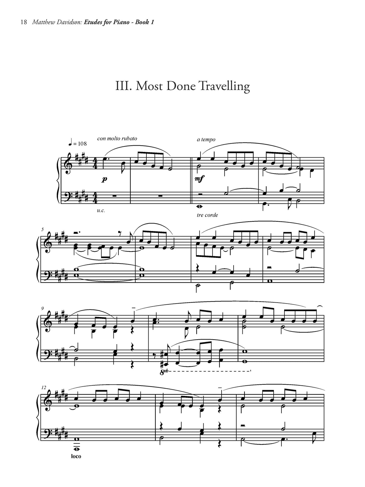 Davidson: Etudes for Piano Book I: A Cultural Odyssey