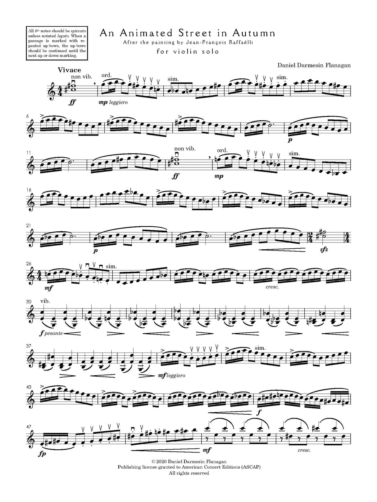 D. Flanagan: An Animated Street in Autumn