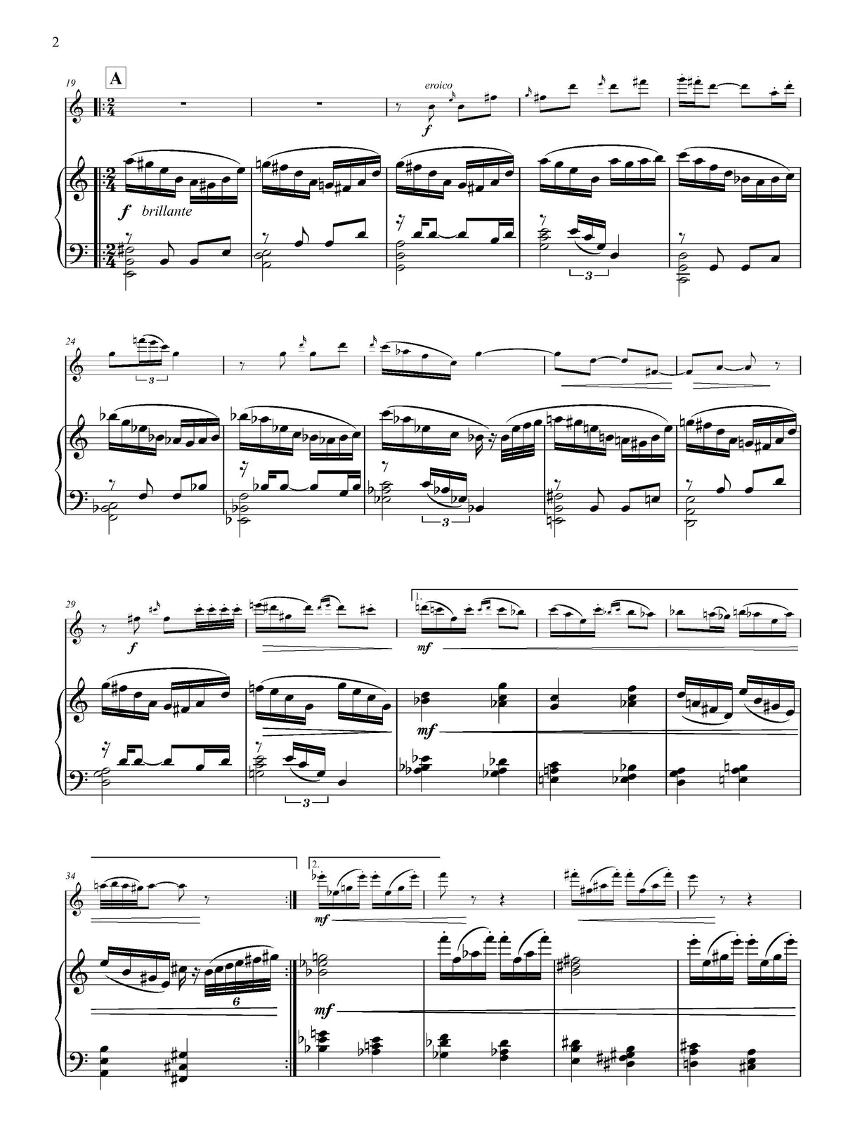 Stubblefield: Concertino for Flute and Piano, Op. 9
