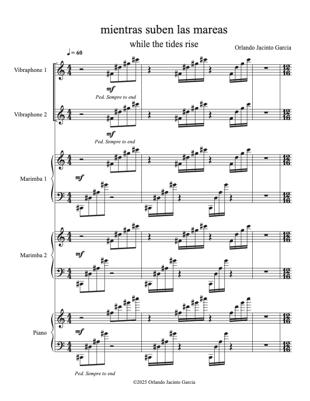 Garcia: mientras suben las mareas (while the tides rise)