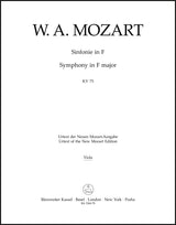 Mozart: Symphony in F Major, K. 75