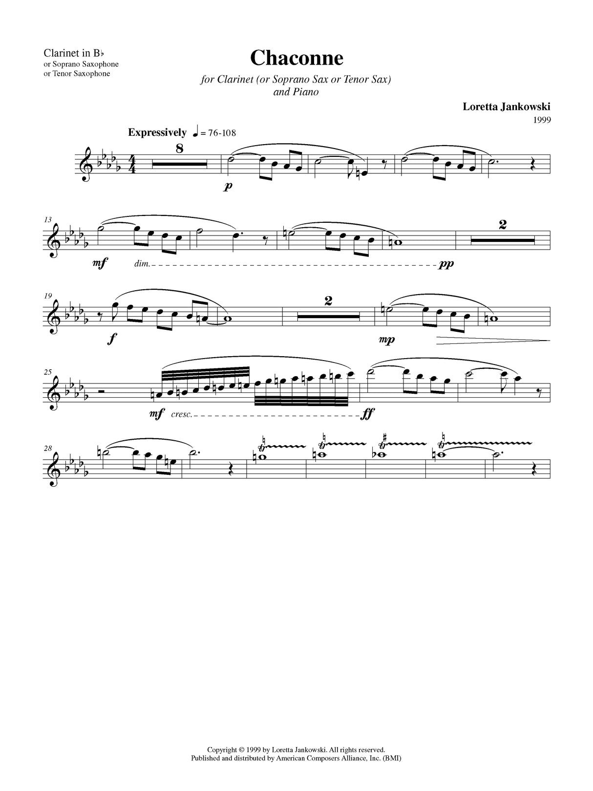Jankowski: Chaconne