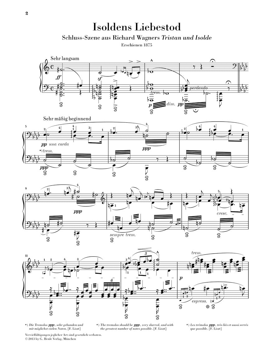 Wagner-Liszt: Isoldens Liebestod from "Tristan and Isolde"